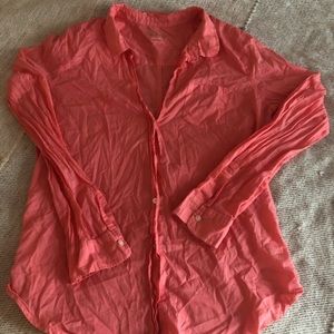 Lilly Pulitzer coral button down